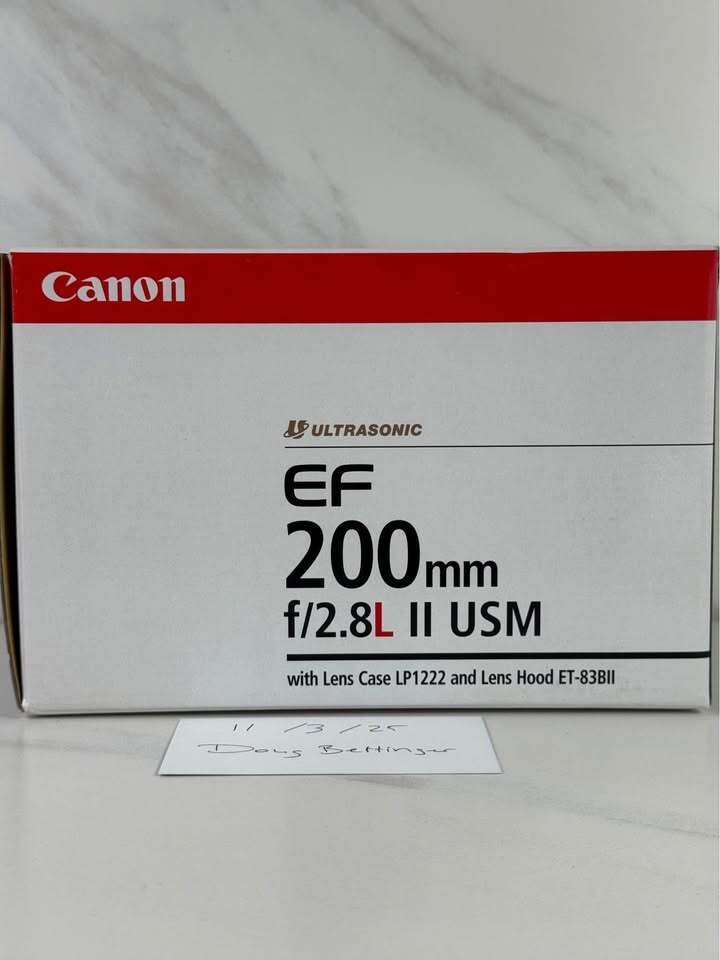 Canon EF 200mm F2.8 L II USM