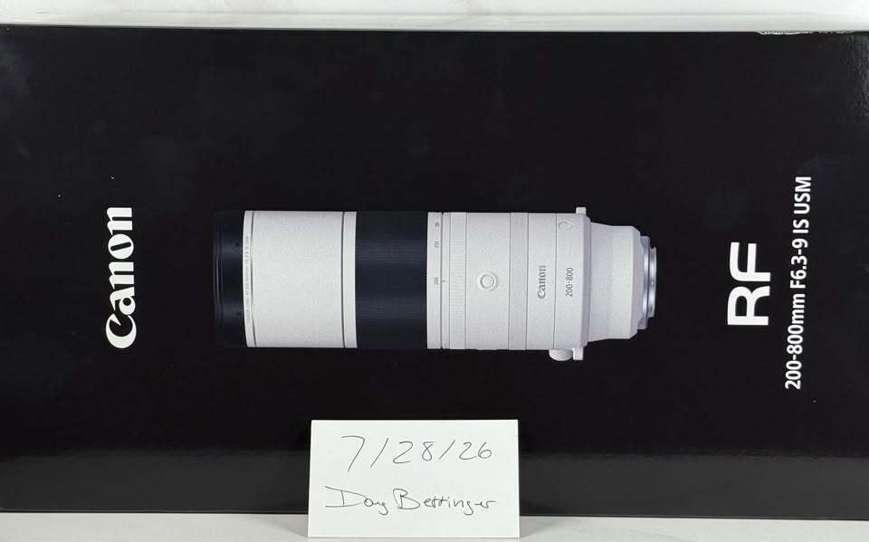 Canon RF 200-800mm f/6.3-9 IS USM