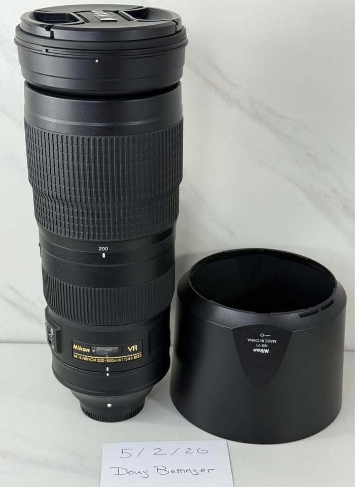 Nikkor AF-S 200-500mm F5.6E ED VR