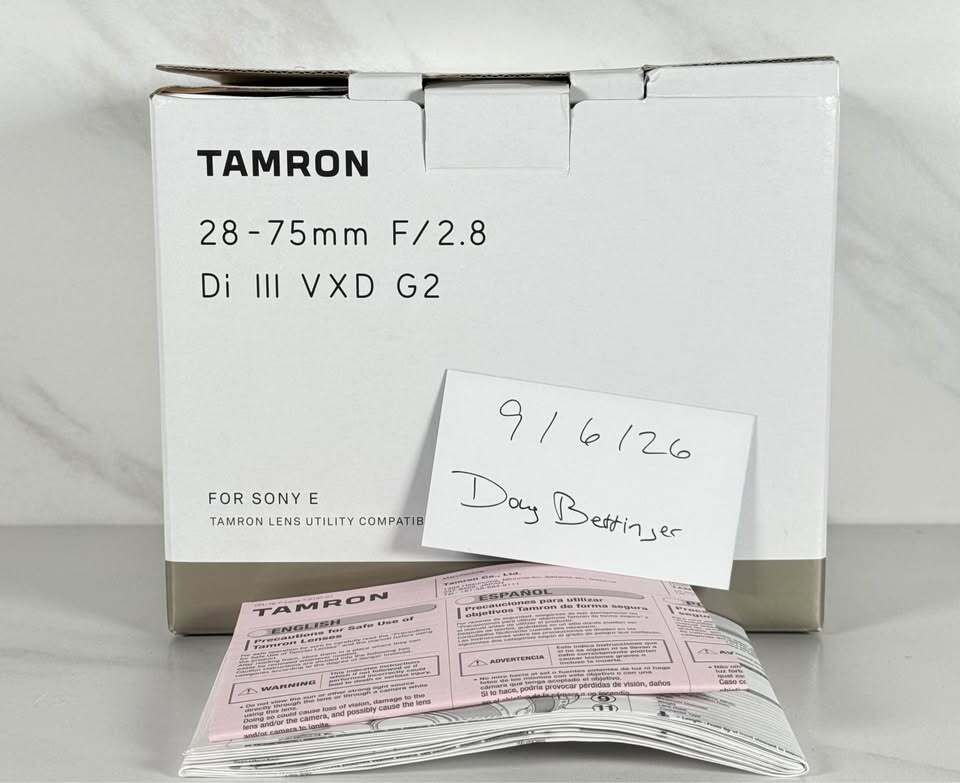 Tamron 28-75mm f/2.8 Di III VXD G2 Sony