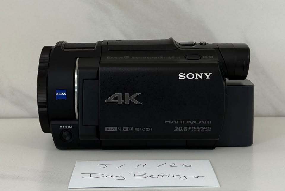 Sony FDR-AX33 4K Camcorder