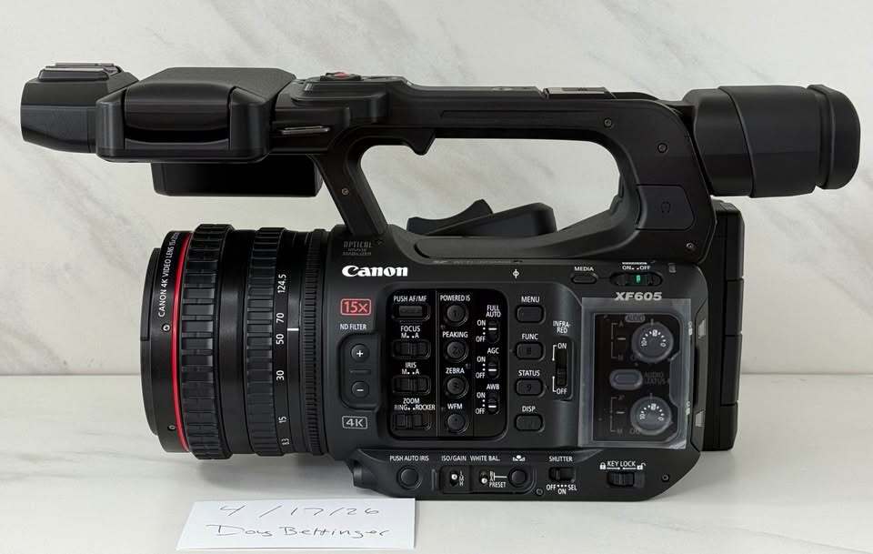 Canon XF605 UHD 4K HDR Pro Camcorder