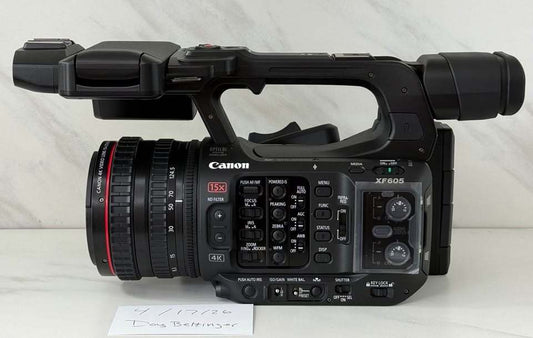 Canon XF605 UHD 4K HDR Pro Camcorder