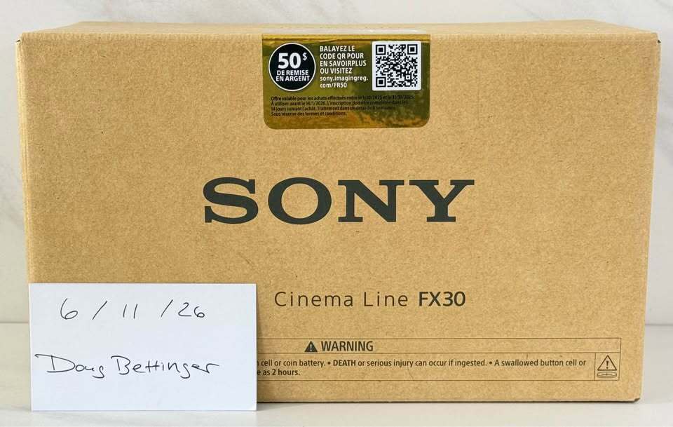 Sony FX30 Cinema Line Camera